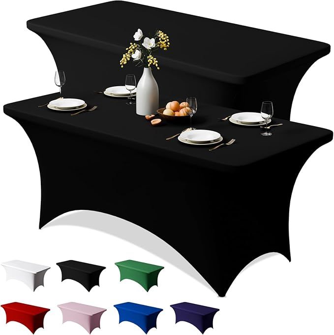 2 Pack  sapandex Table Cloth Stretch Tablecloth