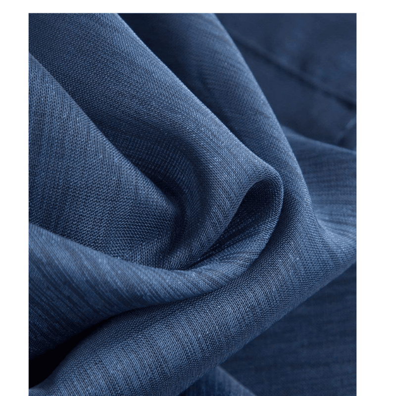 2 Piece Sheer Voile Window Curtain Grommet Panels for Bedroom & Living Room (54" W x 84" L, Navy Blue)