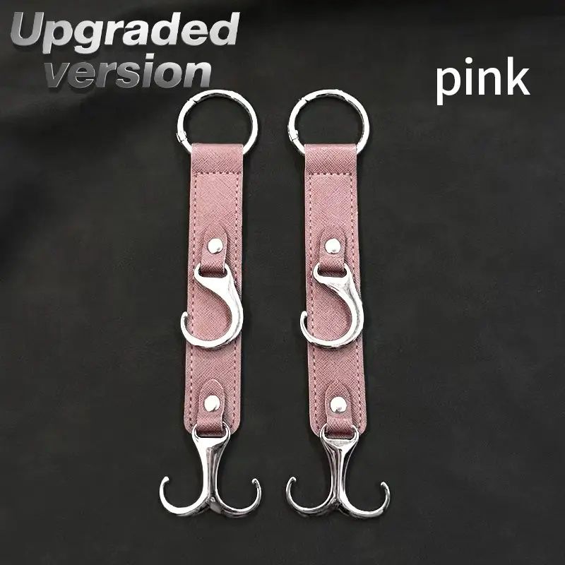2 Pieces PU Car Hooks, Car Seat Cushion Hooks, Car Seat Back Storage Hooks, Faux Leather Car Hooks, Multi-functional Car Headrest Hooks, Car Seat Storage Boxes, Universal Car Seat Hooks for