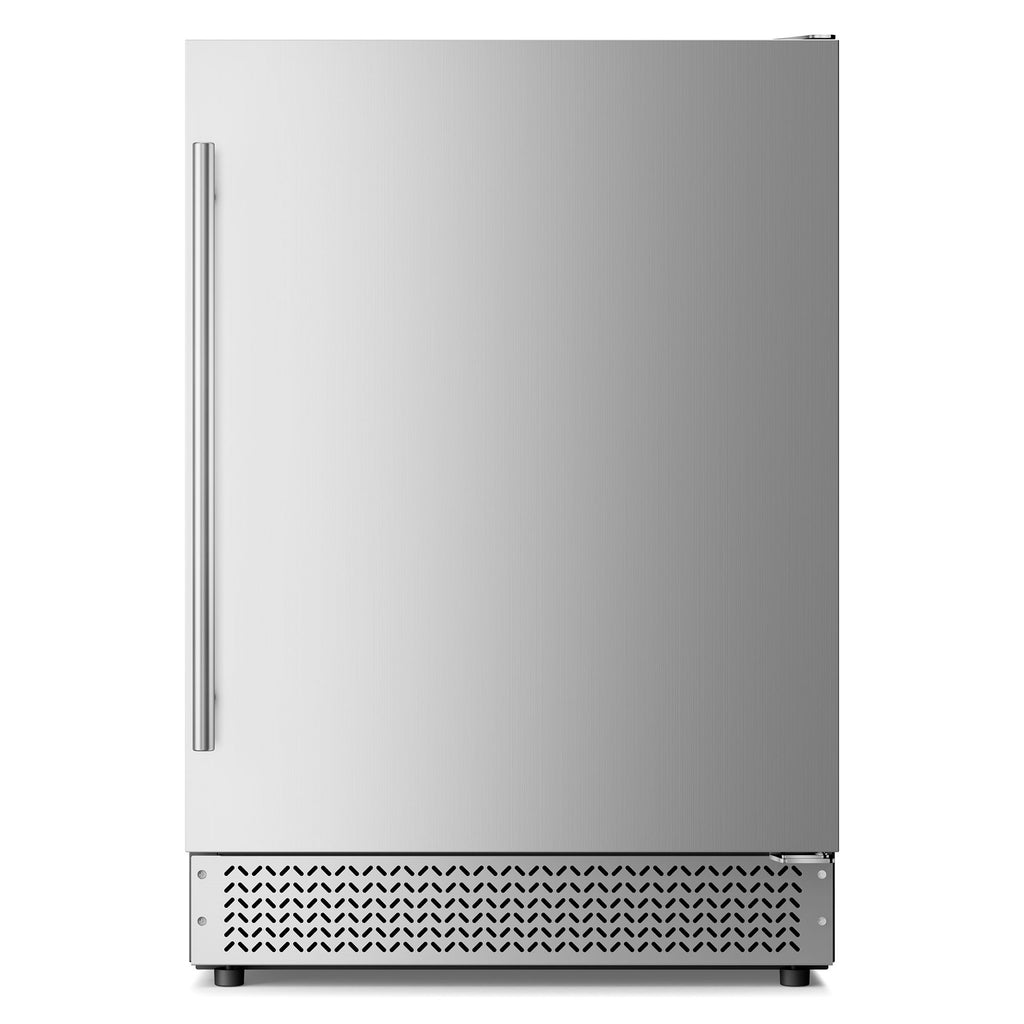 24 in. duel zone 180-Cans Beverage Cooler in Stainless Steel