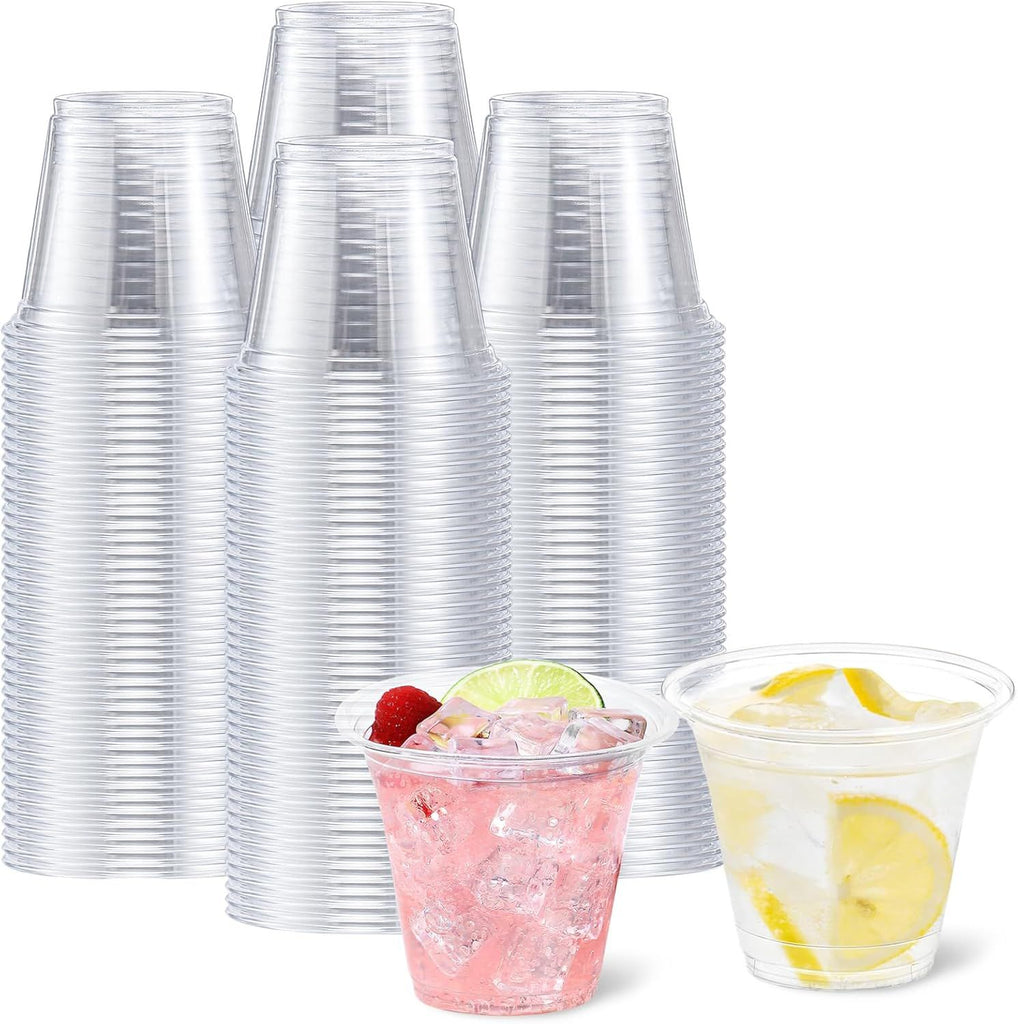 250 Pack Disposable Plastic Cups for Party, Plastic Wine Cups with Higher Heat Resistance