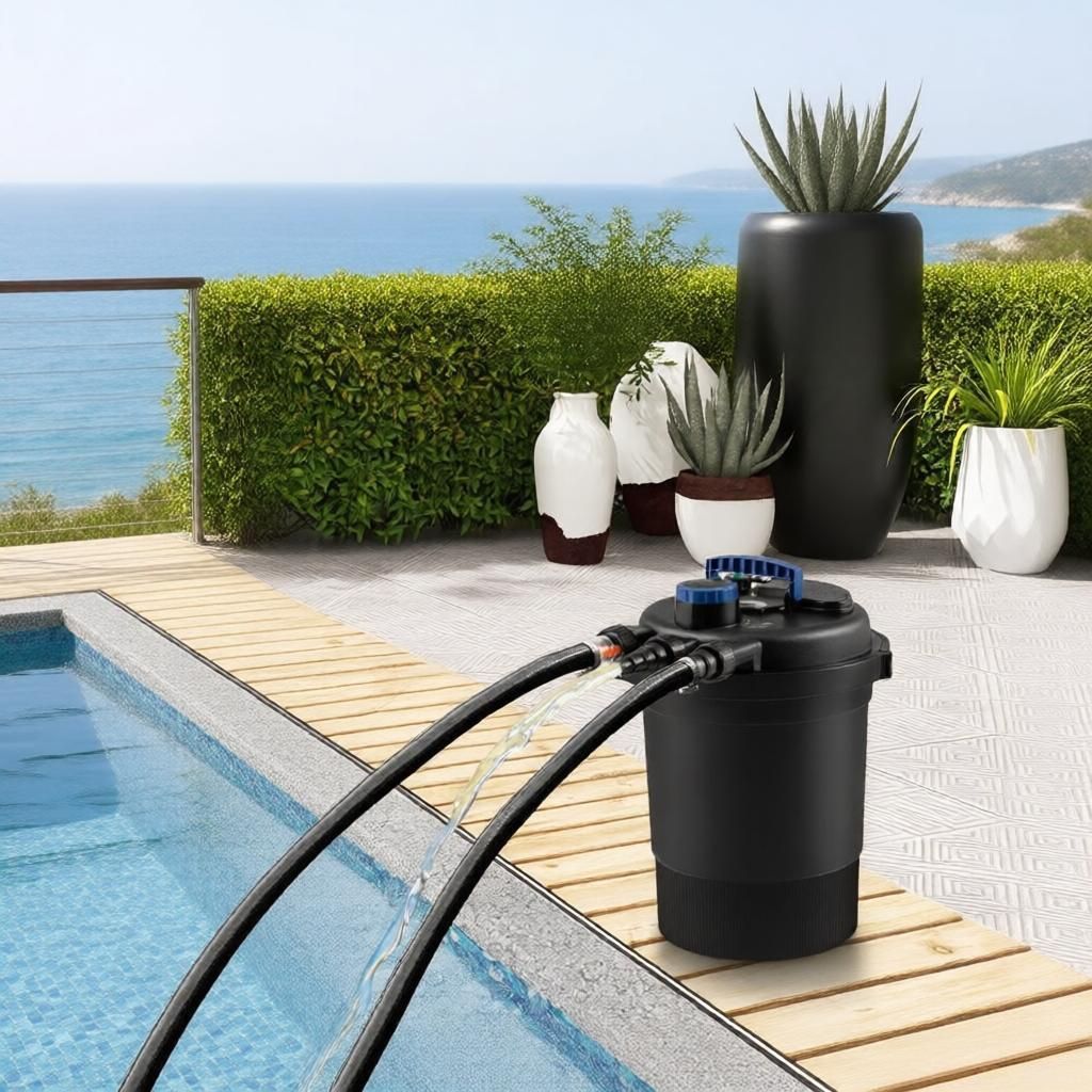 2642 GPH Bio Pressure Pond Filter System with 13W UV-C Light - Efficient Water Purification for Your Outdoor Oasis