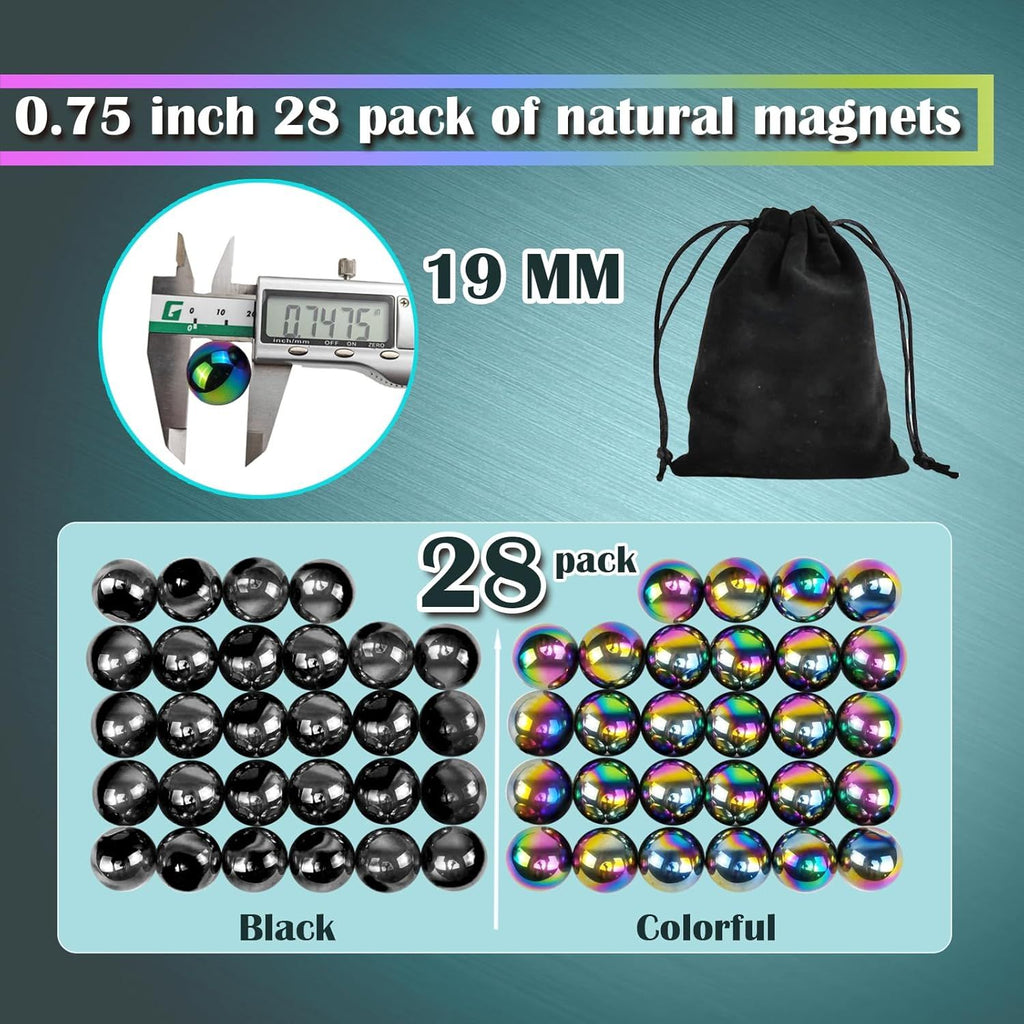28 Pcs Magnetic Balls Fidget Toy, Adult Fidget Toys, Magnet Balls Can Replace Ferrite Putty, Office Desktop Decoration