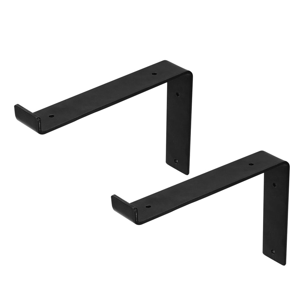 2Pack Wall Mounted Shelf Bracket Heavy Duty L-Shaped Metal Shelf Bracket Rack Support with Screws Set T3 GPCT1989