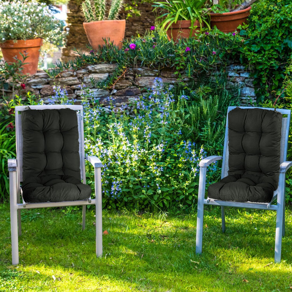 2Pcs/Set 1Pc Back Cushion and 1Pc Seat Cushion Rocking Chair Cushion Upper And Lower Back And Seat Sets