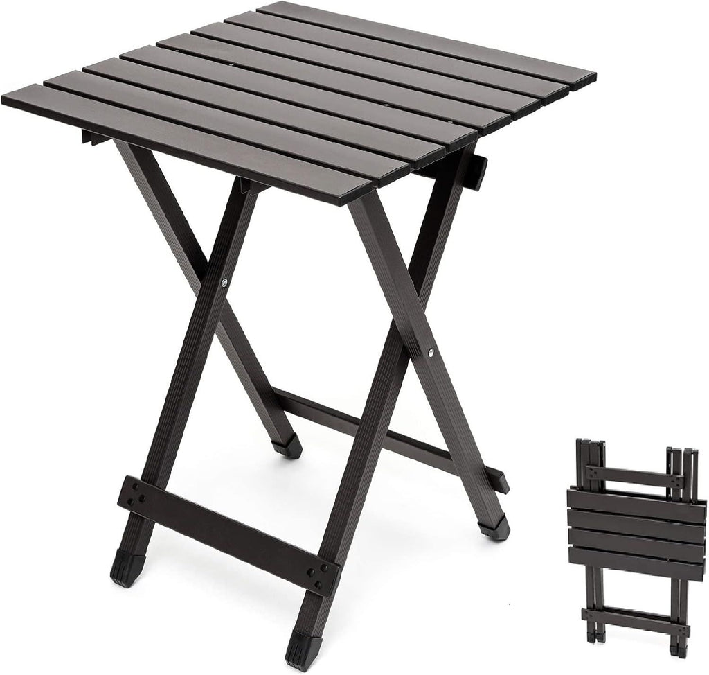 3 in 1 Folding Camping Table, Stool, and Footrest, Lightweight Portable up to 300 LBS, Easy to Carry for Beach, Fishing, Trip, Picnic, Lawn, Concert Outdoor