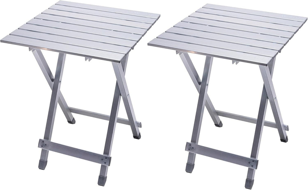 3 in 1 Folding Camping Table, Stool, and Footrest, Lightweight Portable up to 300 LBS, Easy to Carry for Beach, Fishing, Trip, Picnic, Lawn, Concert Outdoor