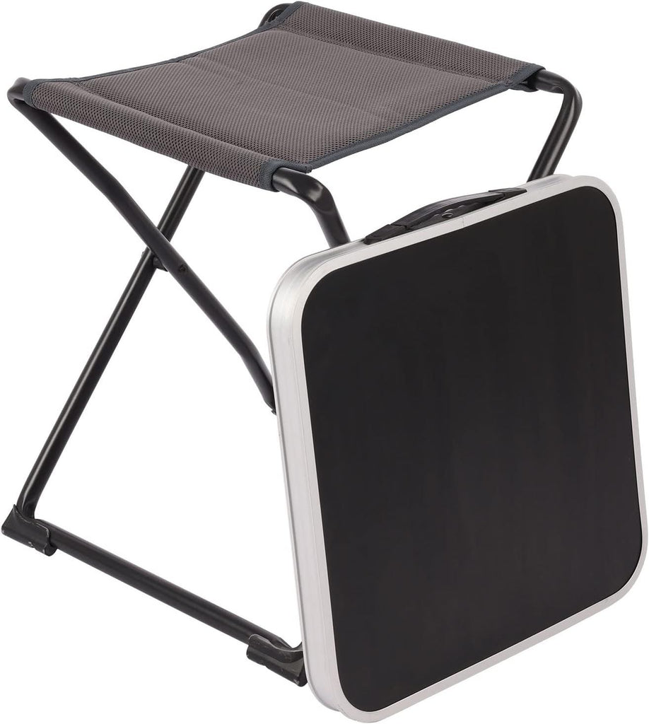 3 in 1 Folding Camping Table, Stool, and Footrest, Lightweight Portable up to 300 LBS, Easy to Carry for Beach, Fishing, Trip, Picnic, Lawn, Concert Outdoor
