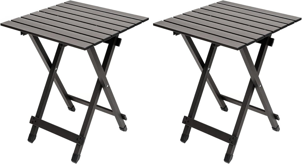 3 in 1 Folding Camping Table, Stool, and Footrest, Lightweight Portable up to 300 LBS, Easy to Carry for Beach, Fishing, Trip, Picnic, Lawn, Concert Outdoor