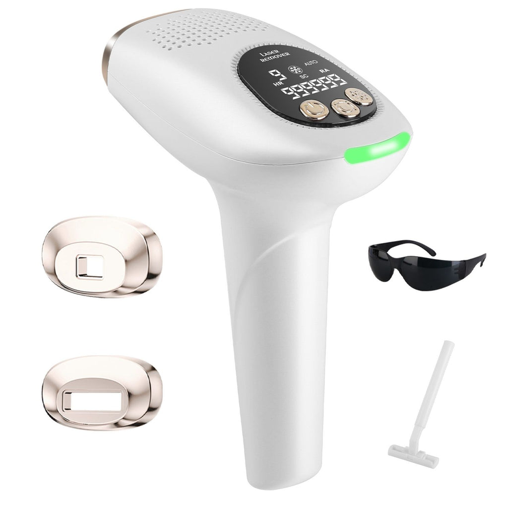 3 In 1 Ice Cooling Laser Hair Removal Painless Permanent At-Home IPL Hair Removal with 999,999 Flashes 9 Energy Levels 2 Flash Modes for Armpits Legs Arms Bikini Line