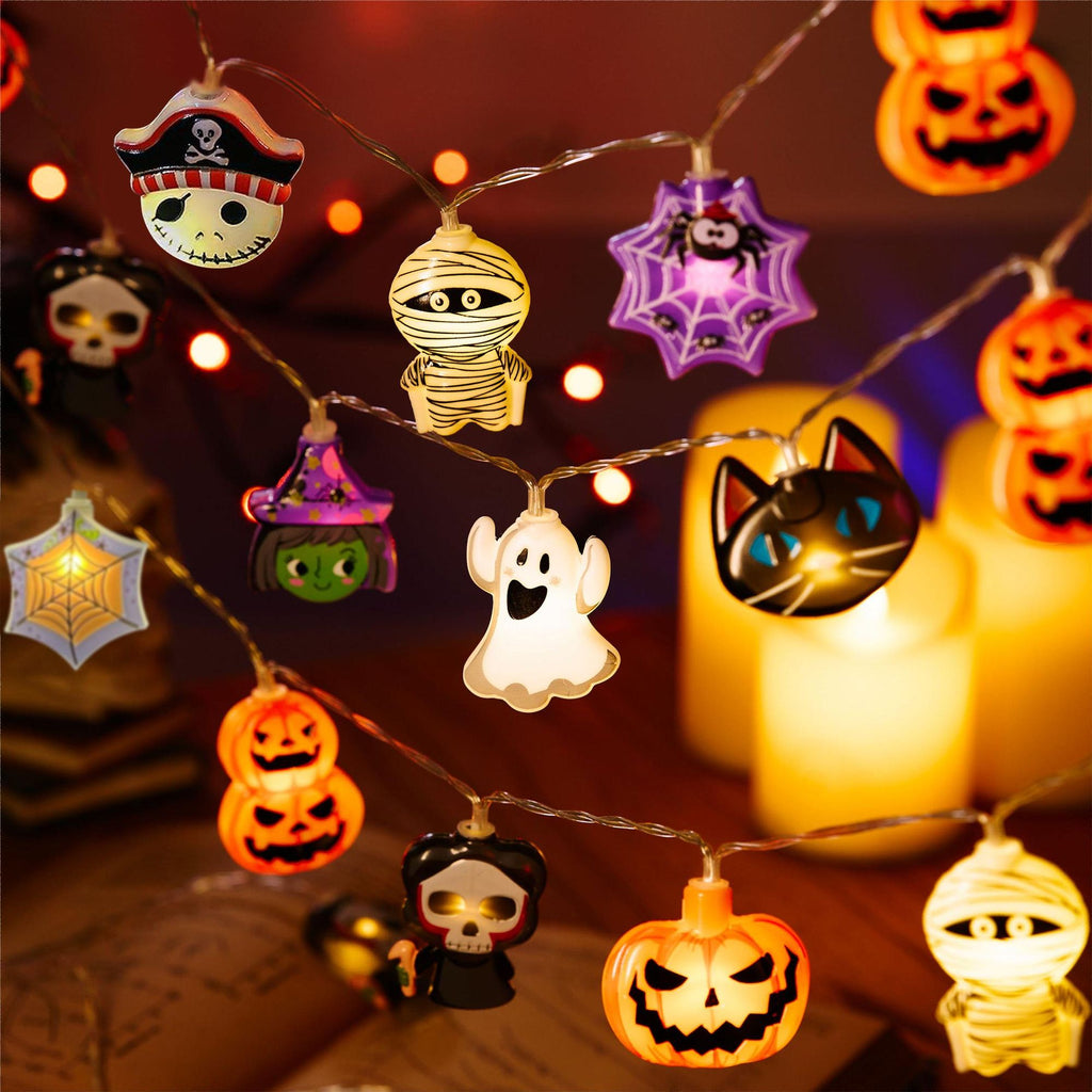 3 meters 20LED Halloween String Lights, Pumpkin Ghost Skull LED Decorative Lights