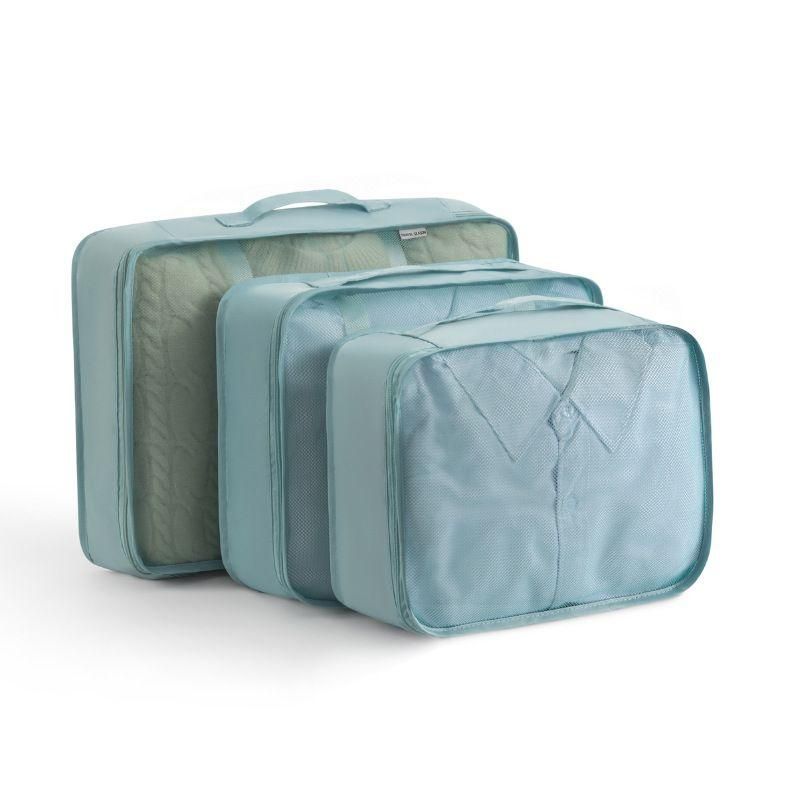 3-Piece Travel Storage Bags, Waterproof & Breathable Clothing Organizer Pouches, Luggage Garment Sorting Packing Bags
