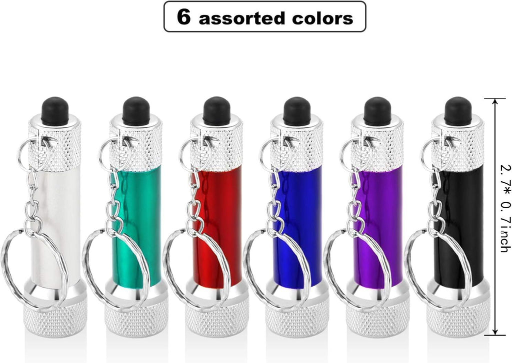 30 Pieces Mini Led Flashlight Keychain Portable 5 Bulb LED Flashlight for Camping Party Favors  30 Pieces Mini Led Flashlight Keychain Portable 5 Bulb LED Flashlight for Camping Party Favors