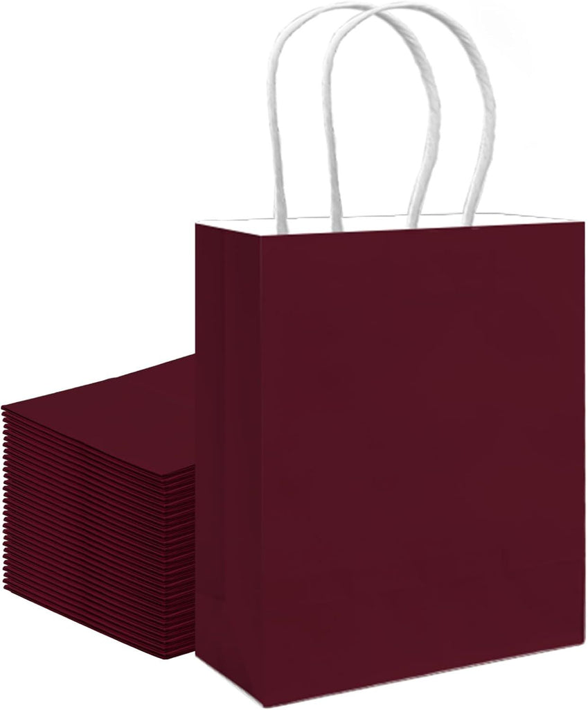 30PCS Medium Gift Bag with Handles Bulk 11"x5"x8" Gift Bags Coffee Bags Multiple Uses (Medium Size)