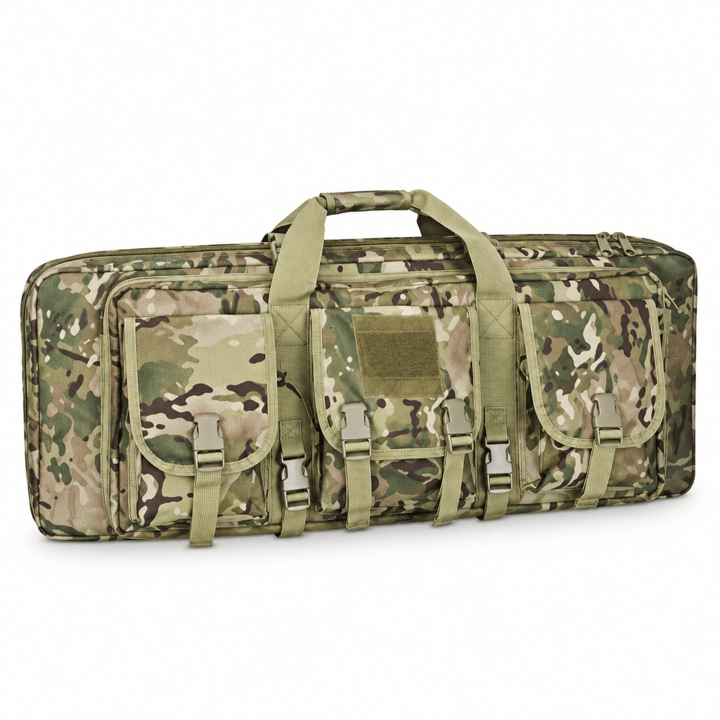 32-Inch Padded Long Equipment Carrying Case with Storage Pockets and Shoulder Strap