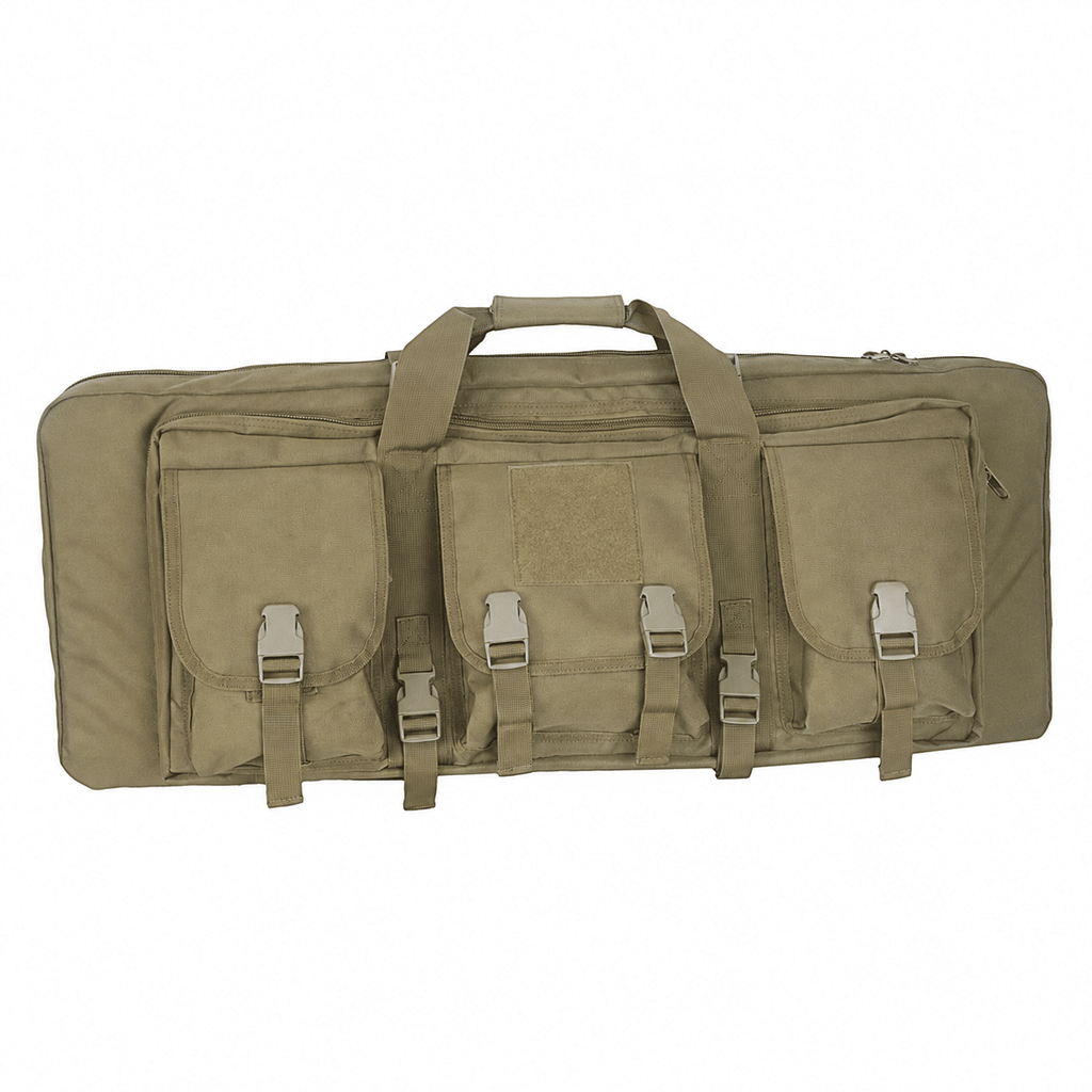 32-Inch Padded Long Equipment Carrying Case with Storage Pockets and Shoulder Strap