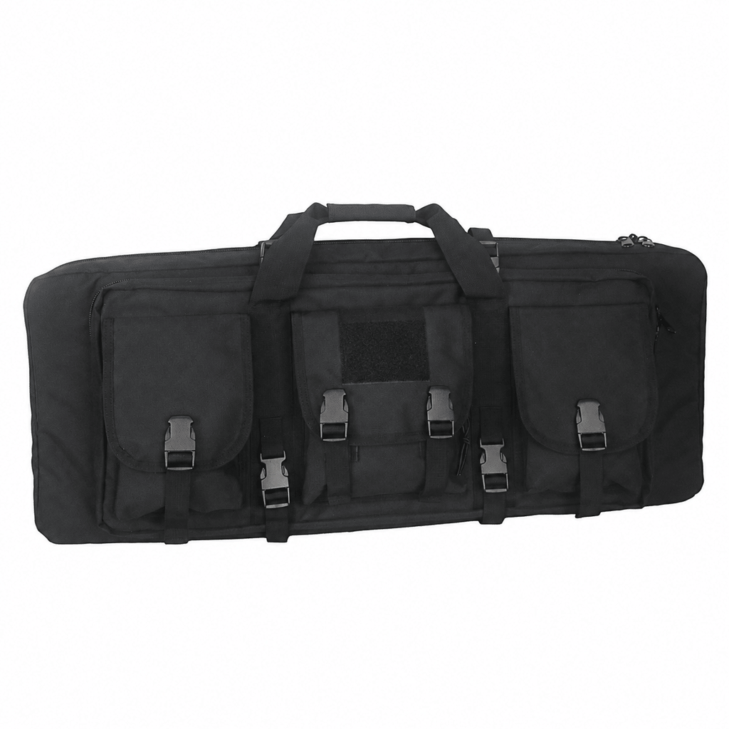 32-Inch Padded Long Equipment Carrying Case with Storage Pockets and Shoulder Strap
