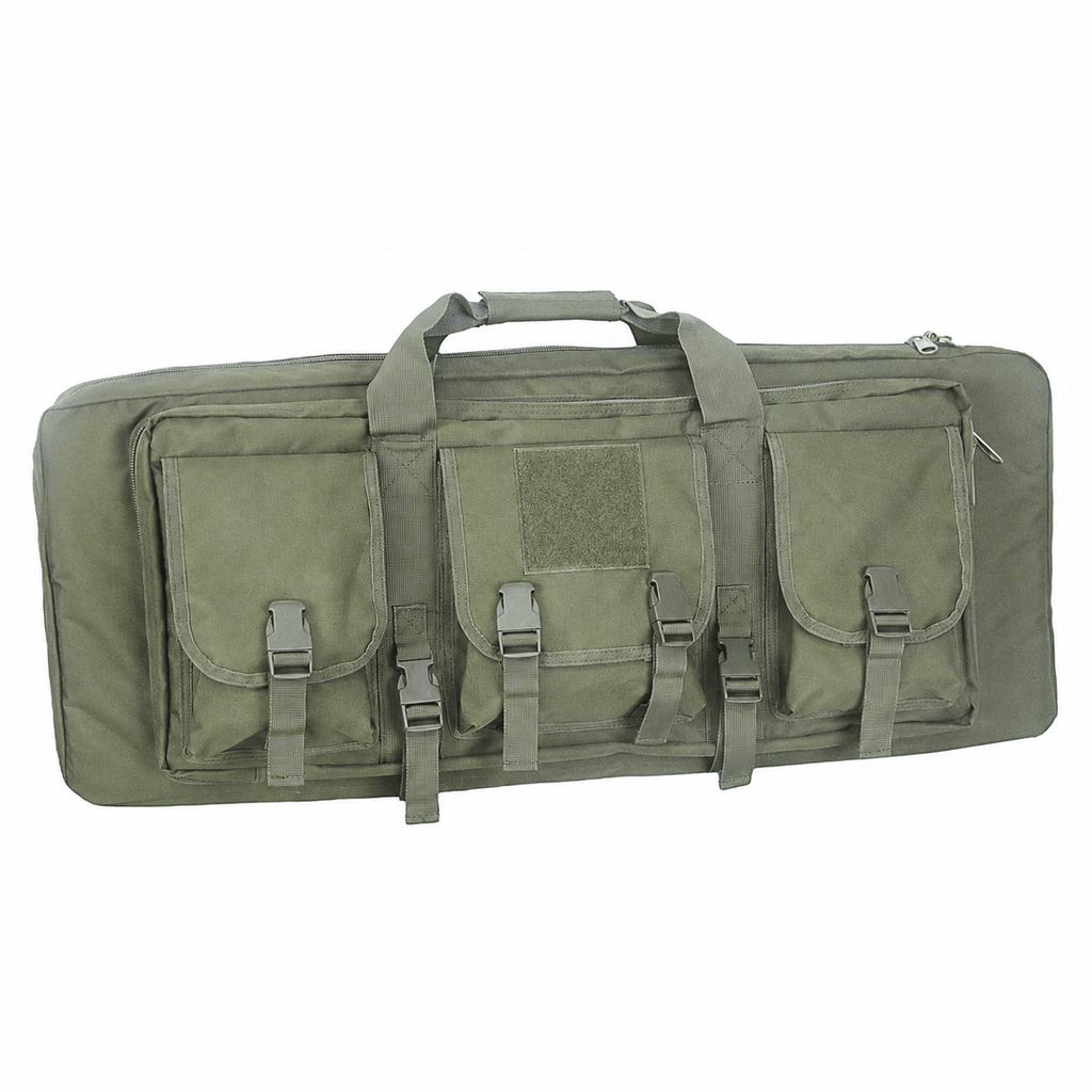 32-Inch Padded Long Equipment Carrying Case with Storage Pockets and Shoulder Strap