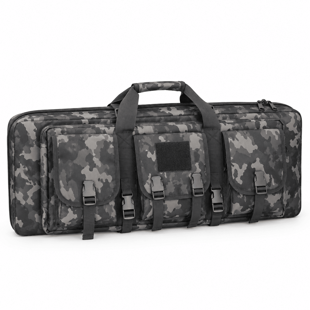 32-Inch Padded Long Equipment Carrying Case with Storage Pockets and Shoulder Strap
