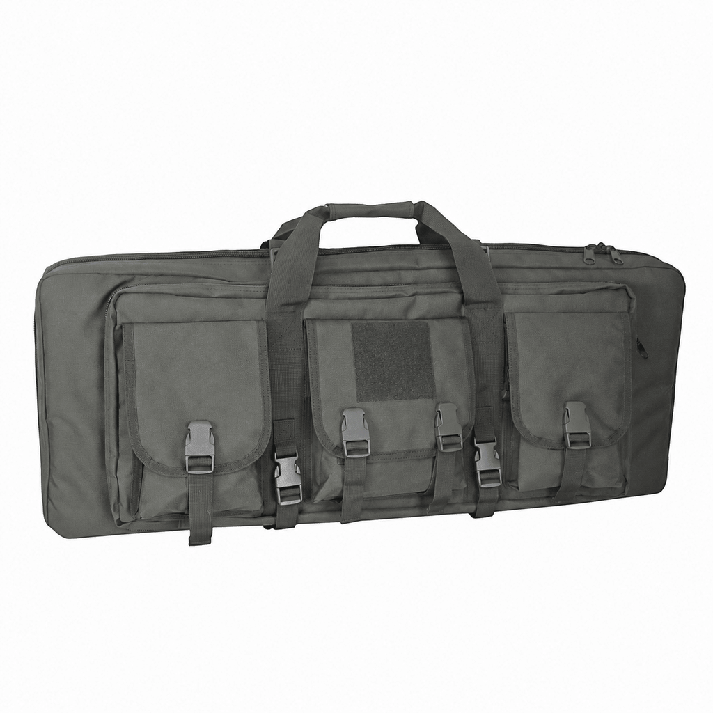 32-Inch Padded Long Equipment Carrying Case with Storage Pockets and Shoulder Strap