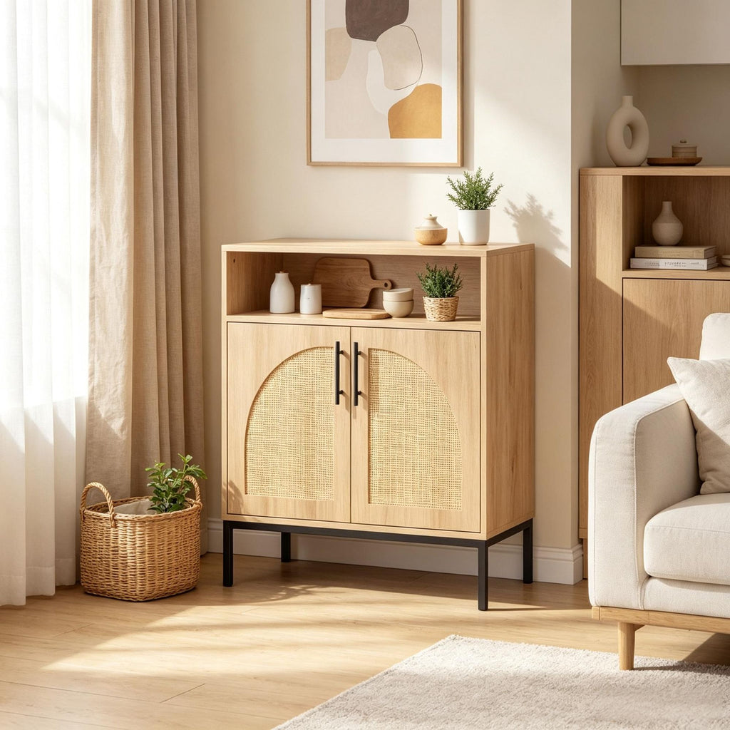 32 Inch Sideboard Buffet Cabinet with  Adjustable Shelf