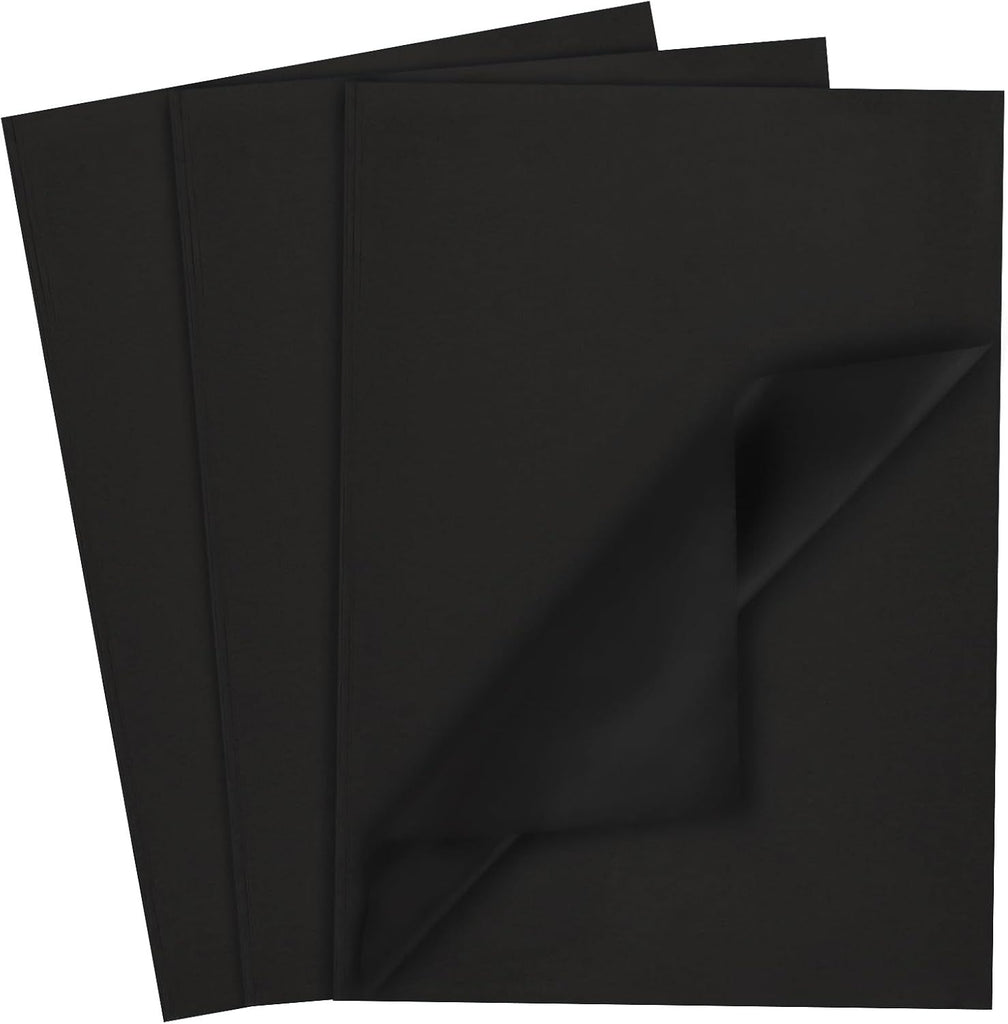 330 Sheets Tissue Paper Bulk, 14 x 10 Inch Black Gift Wrapping Tissue Paper for Wedding Birthday DIY Crafts Art Project
