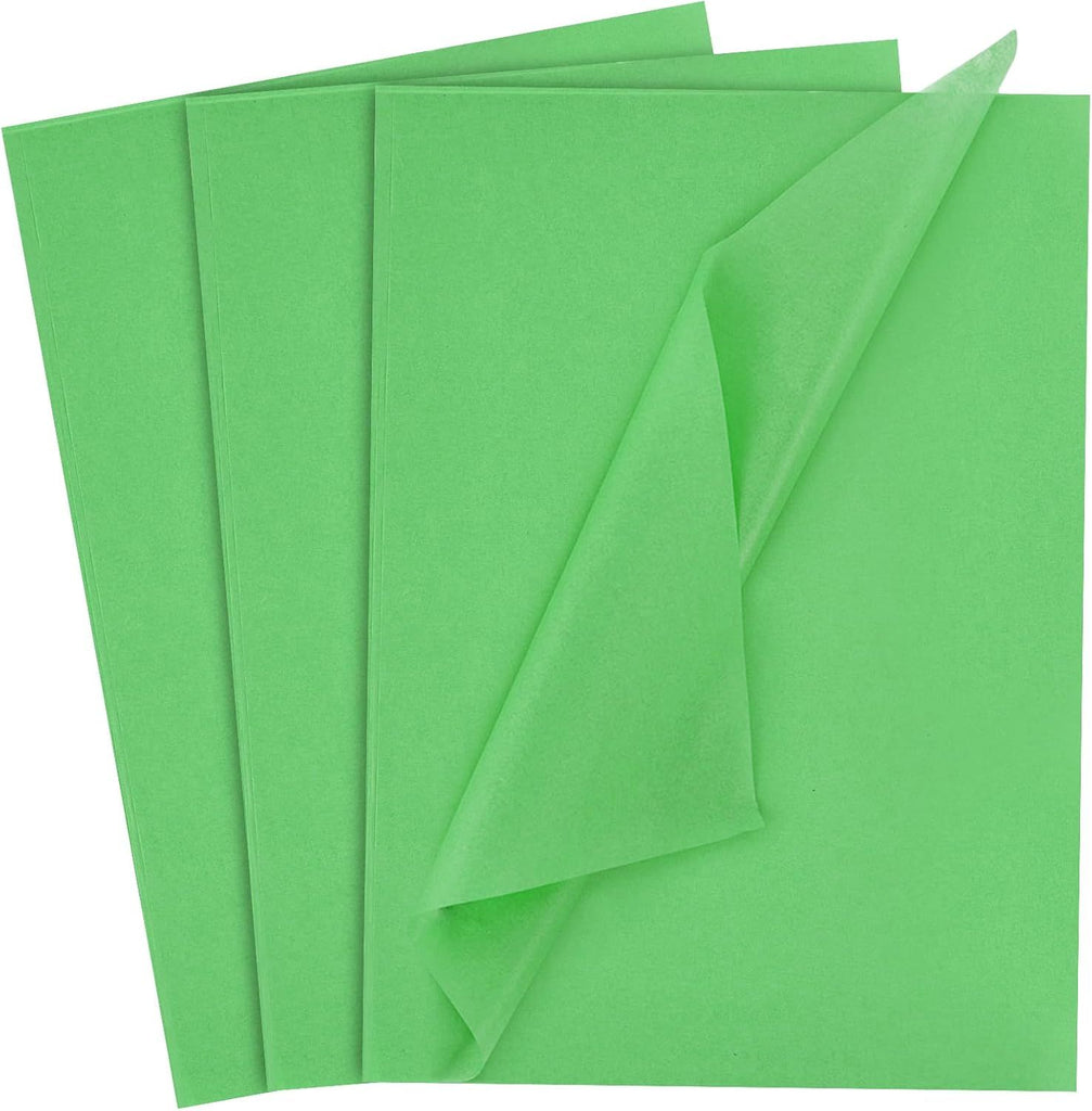 330 Sheets Tissue Paper Bulk, 14 x 10 Inch Green Gift Wrapping Tissue Paper for Wedding Birthday DIY Crafts Art Project