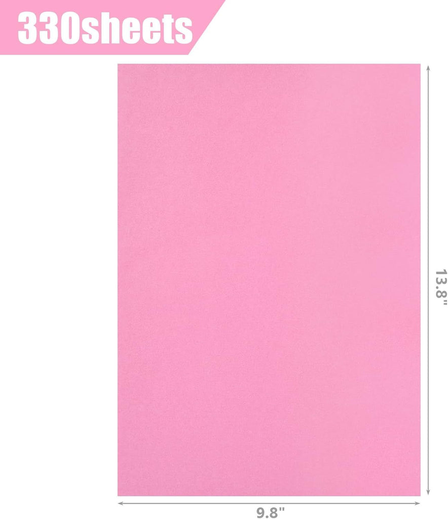 330 Sheets Tissue Paper Bulk, 14 x 10 Inch Pink Gift Wrapping Tissue Paper for Wedding Birthday DIY Crafts Art Project