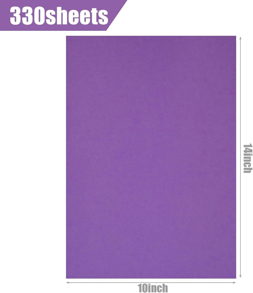 330 Sheets Tissue Paper Bulk, 14 x 10 Inch Purple Gift Wrapping Tissue Paper for Wedding Birthday DIY Crafts Art Project
