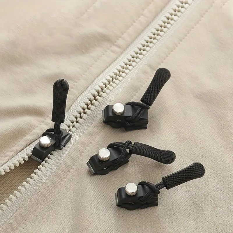 36 Zipper Repair Kit, Quick Installation Of Zipper Head, Removable Replacement Zipper Top, Exchange Plastic Zipper Pull, Suitable For Clothing, Luggage, Backpacks, Sewing Supplies, Size S/M/L