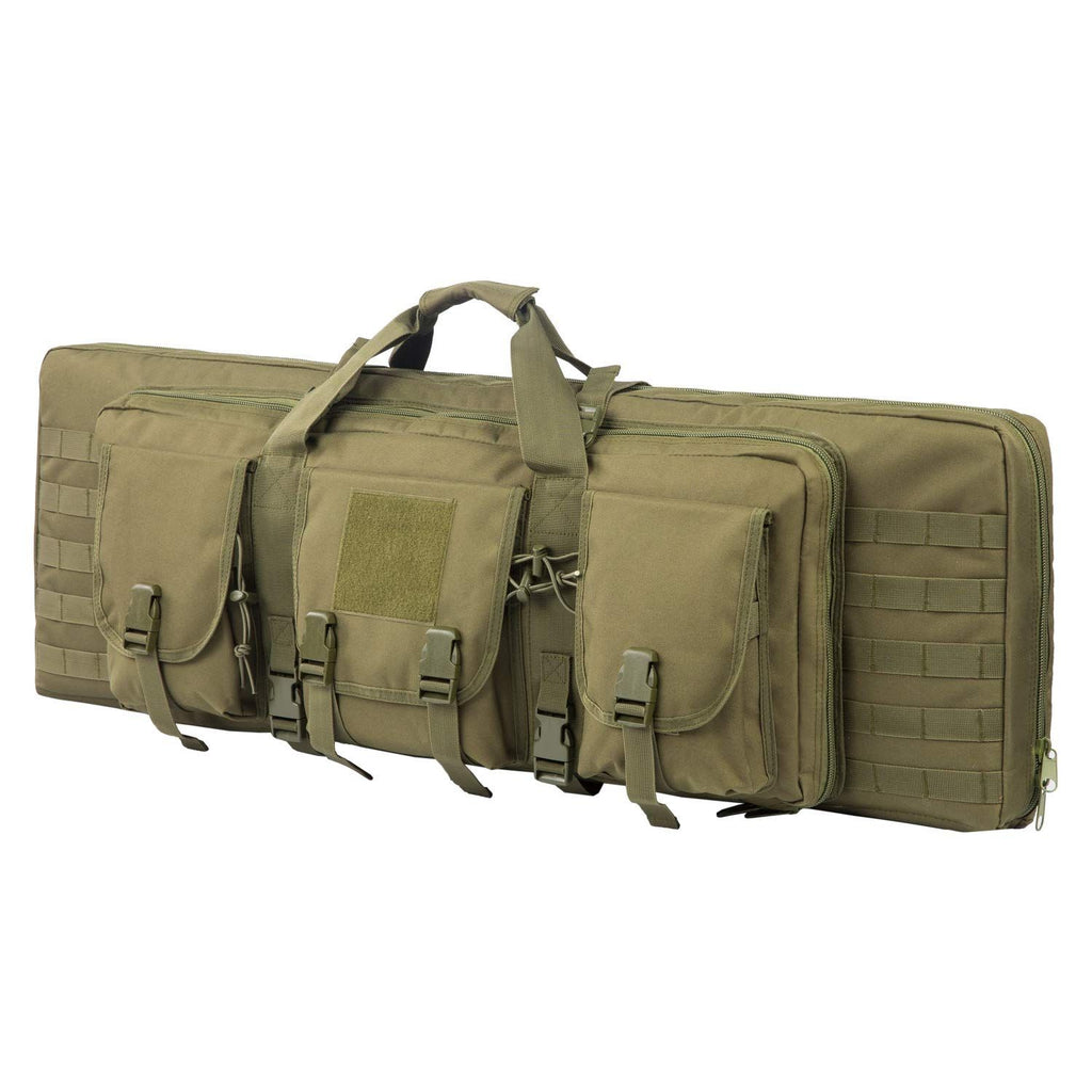 38-Inch Padded Long Equipment Carrying Case with Storage Pockets and Shoulder Strap