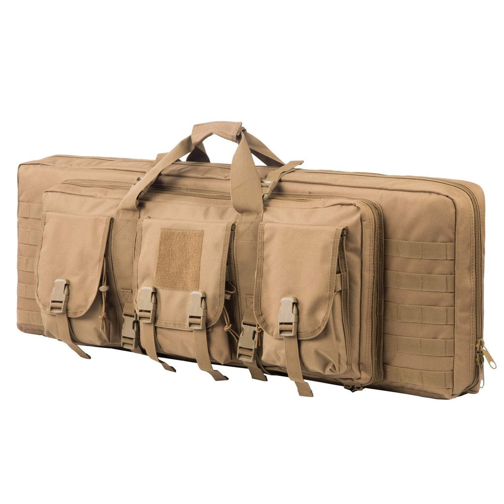38-Inch Padded Long Equipment Carrying Case with Storage Pockets and Shoulder Strap