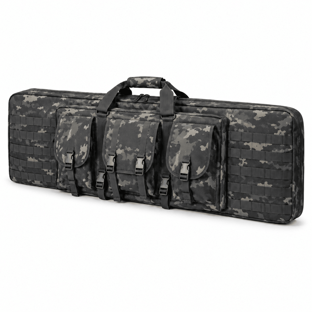 38-Inch Padded Long Equipment Carrying Case with Storage Pockets and Shoulder Strap