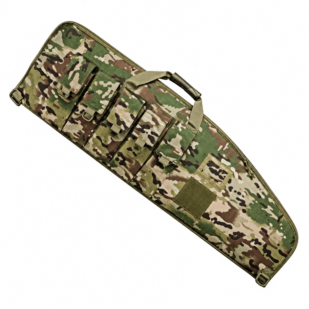 38/42 Inch Padded Long Equipment Carrying Case, Water-Resistant Storage Bag with 5 Accessory Pockets, Reinforced Handle and Adjustable Shoulder Strap