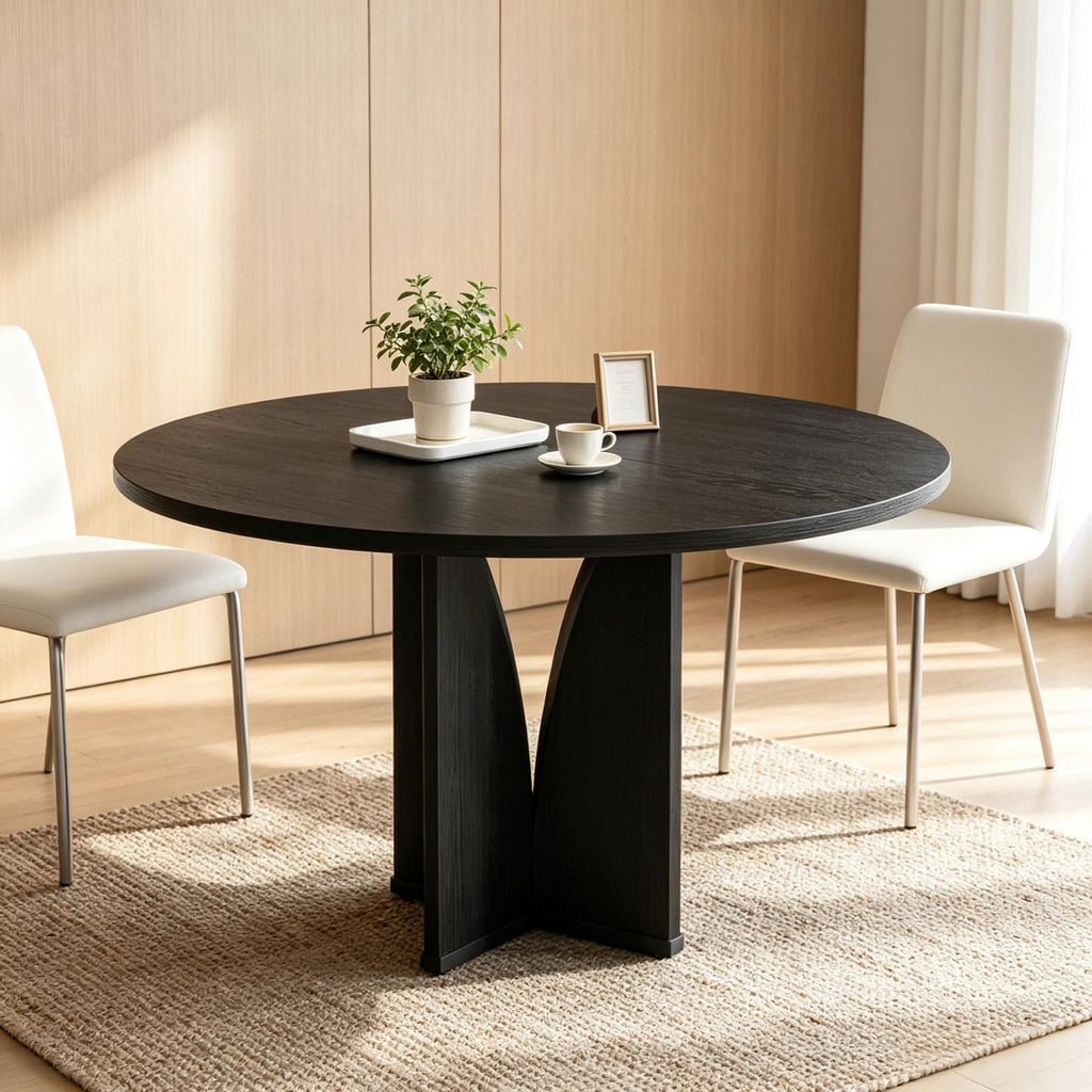 39 Inch round Conference Table Multi-Purpose Office Meeting Table for 4 People