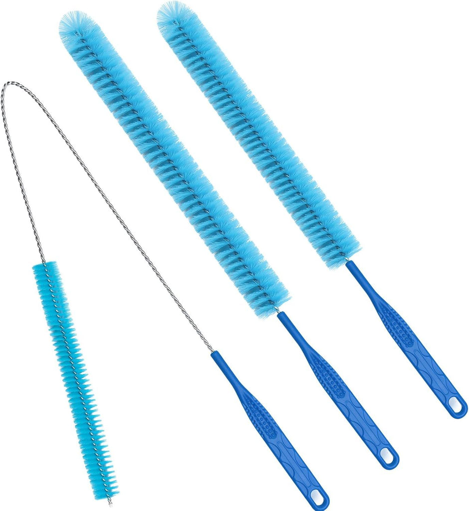 3Pack Dryer Vent Cleaner Kit, Home Improvement Essential Cleaning Tools, Up to 30 Inch Long Brush Cleaning Set, pet Hair Remover for Laundry, Drain Snake