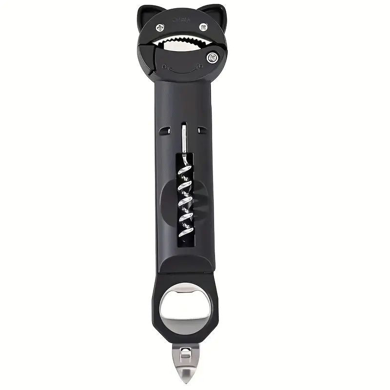 4-in-1 And 5-in-1 Can Openers And Bottle Openers, Suitable For Seniors With Arthritis And Hand Weakness, Multifunctional Retractable Magnetic Can Opener, Original Kitchen Lid Opening Tool.