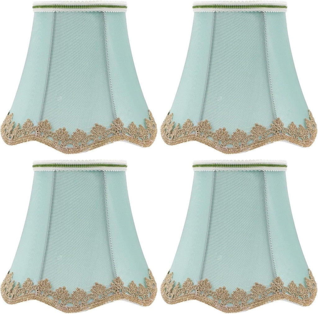 4 Pcs Chandelier Shades E27 Lamp Shades European Style Cloth Lampshade