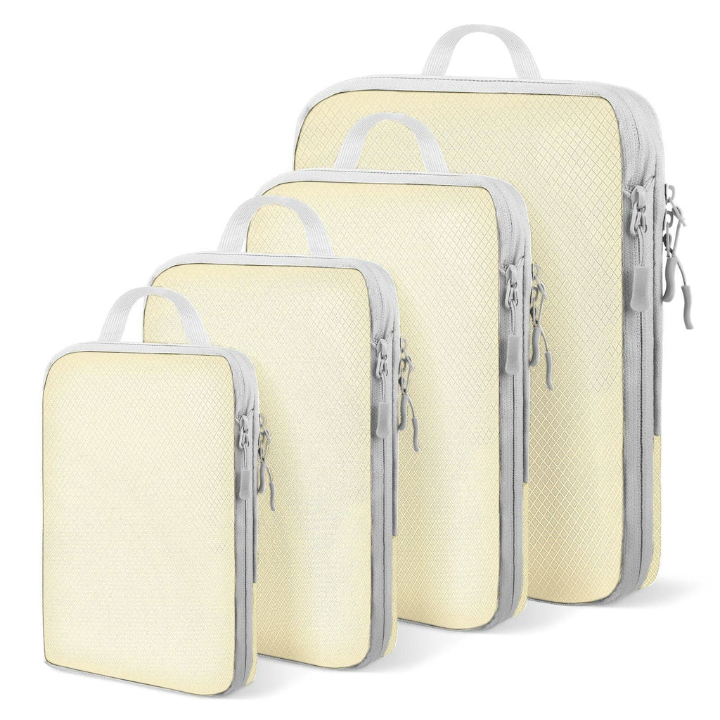 4-Piece Layered Clothing Storage Bags, Thickened Waterproof Compression Organizer Pouches for Travel, Luggage Garment Sorting Bags