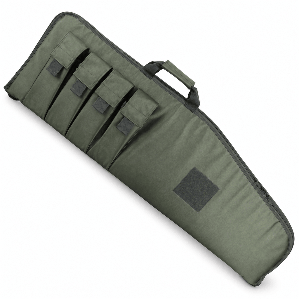 40 Inch Soft Equipment Case with 4 Front Accessory Pockets, Padded Long Storage Bag with Carry Handle and Full-Length Zipper for Outdoor Transport
