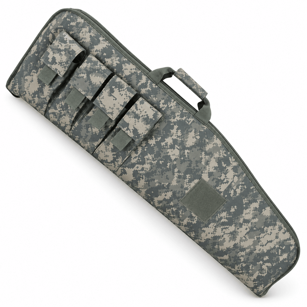 40 Inch Soft Equipment Case with 4 Front Accessory Pockets, Padded Long Storage Bag with Carry Handle and Full-Length Zipper for Outdoor Transport