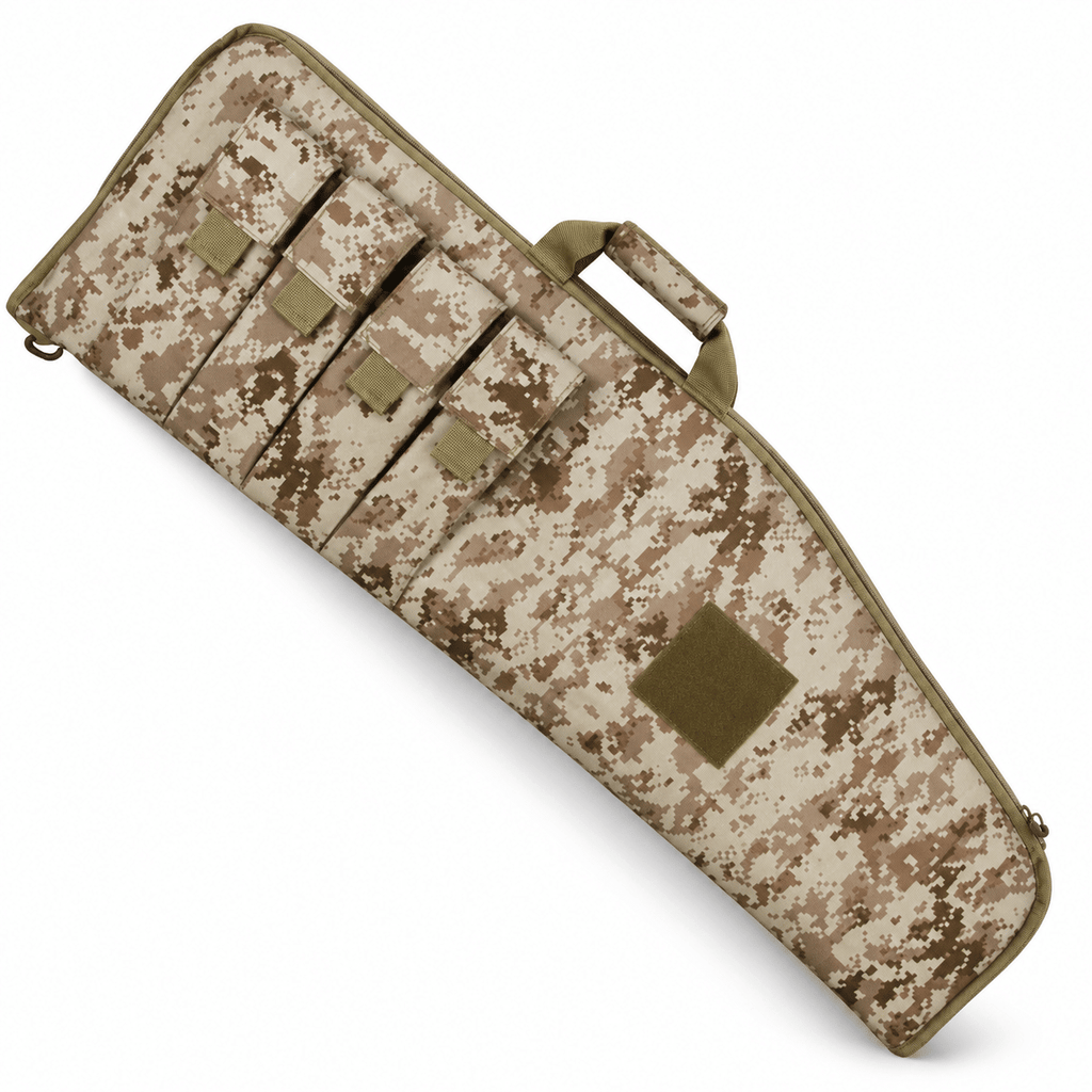 40 Inch Soft Equipment Case with 4 Front Accessory Pockets, Padded Long Storage Bag with Carry Handle and Full-Length Zipper for Outdoor Transport