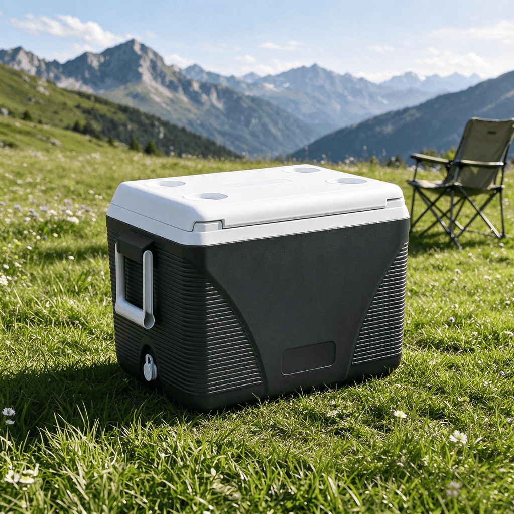 43.3 Quart Portable Hard Cooler with Handles And 4 Cup Holders for Outdoor Picnic Travel Camping