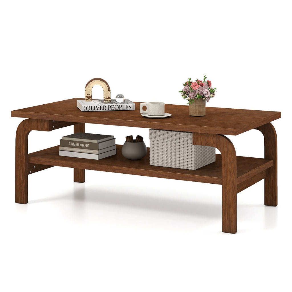 47 Inches Accent Rectangular Coffee Table for Living Room