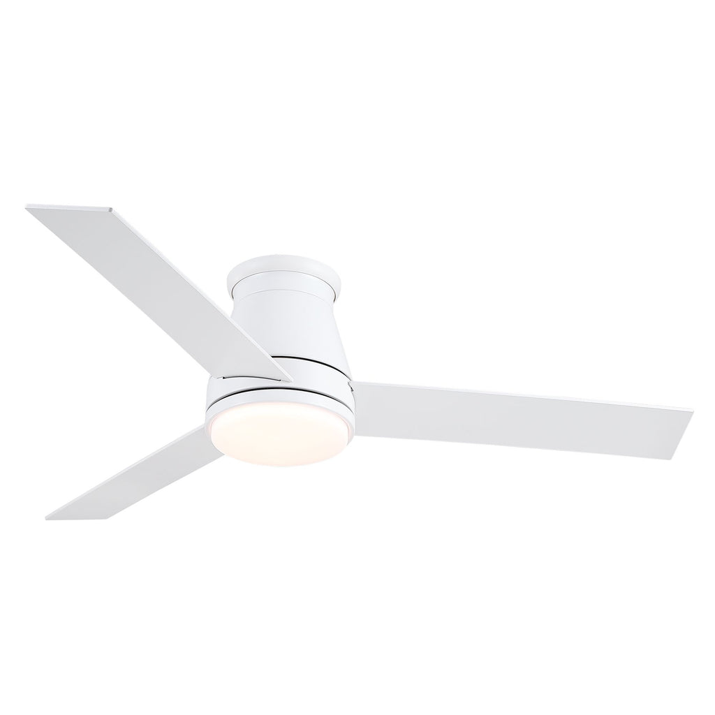 48 in. Integrated LED Farmhouse Indoor/Outdoor White Smart Ceiling Fan with Remote Control