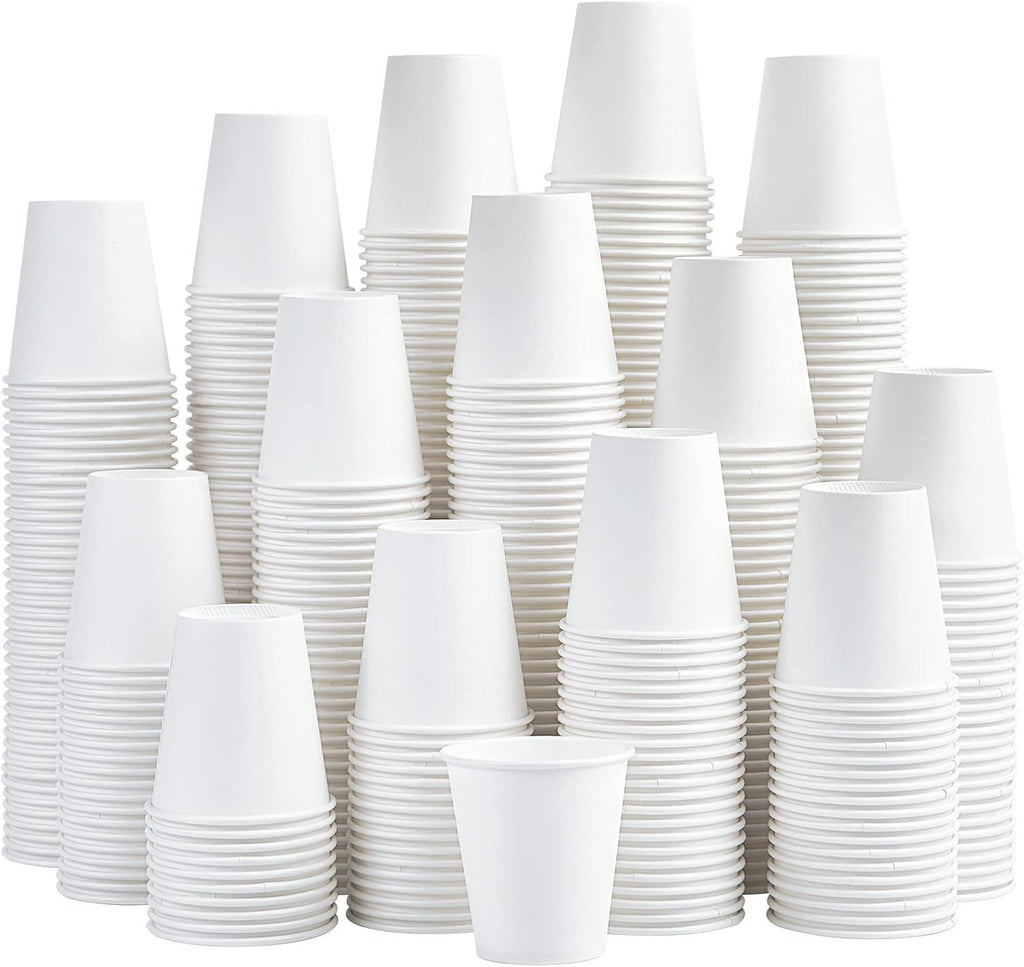 480 Pack 5 oz Disposable Paper Cups, Disposable Mouthwash Cups, Small Disposable Cups, Mini Paper Cups for Parties, Picnics, Barbecues, Travel and Events