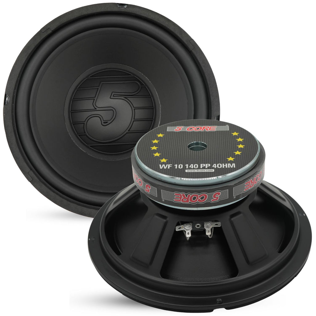5 Core 10 Inch Car Subwoofer Speaker 4 Ohm Woofer Replacement Driver