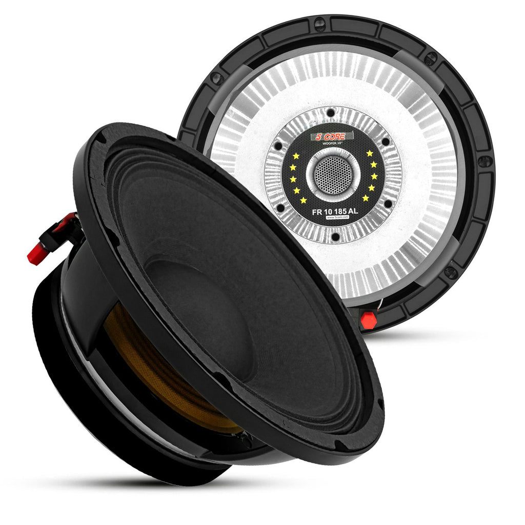 5 Core 10" Subwoofer Speaker 300W RMS Full Range Car Audio Sub Woofer 4 Ohm Bass Replacement Driver