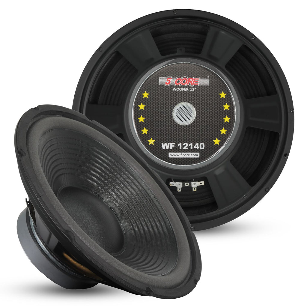 5 Core 12 Inch Car Subwoofer 4 Ohm Audio Speaker Replacement Woofer Driver
