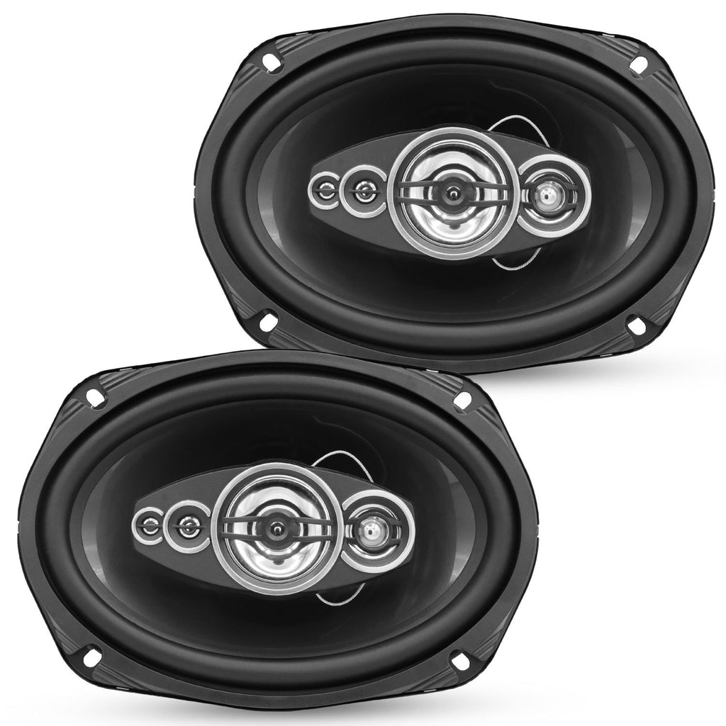 5 Core 6x9 Car Speaker Audio 2-Way/4-Way Coaxial Speaker w Tweeter 2PCS
